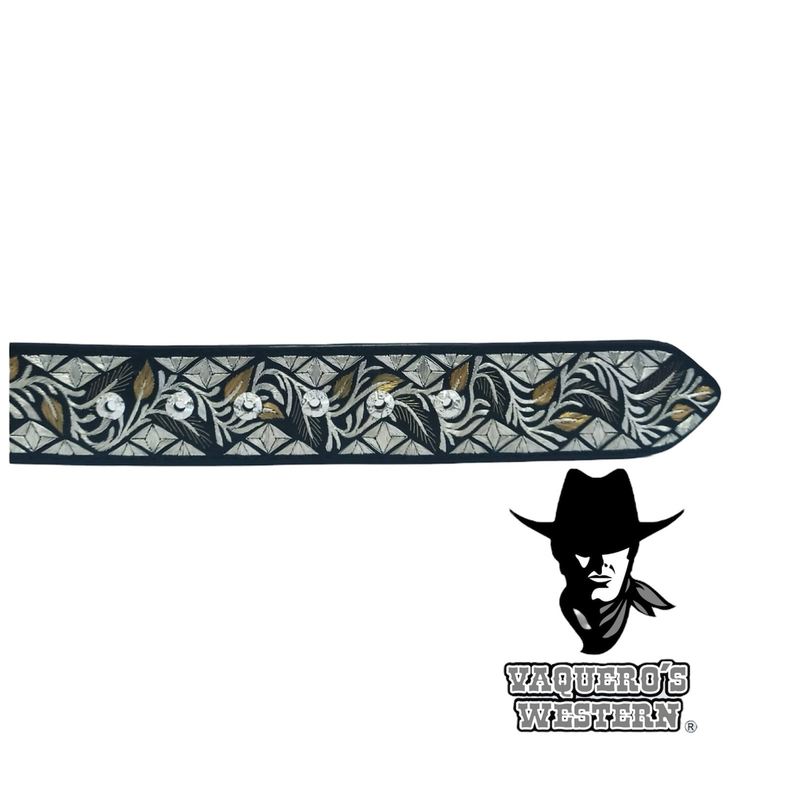 Cinto San Judas Diamante Rameado Negro