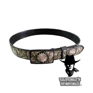 Cinto Extra Fino Caracol Girasol P/O Molde 1 Negro