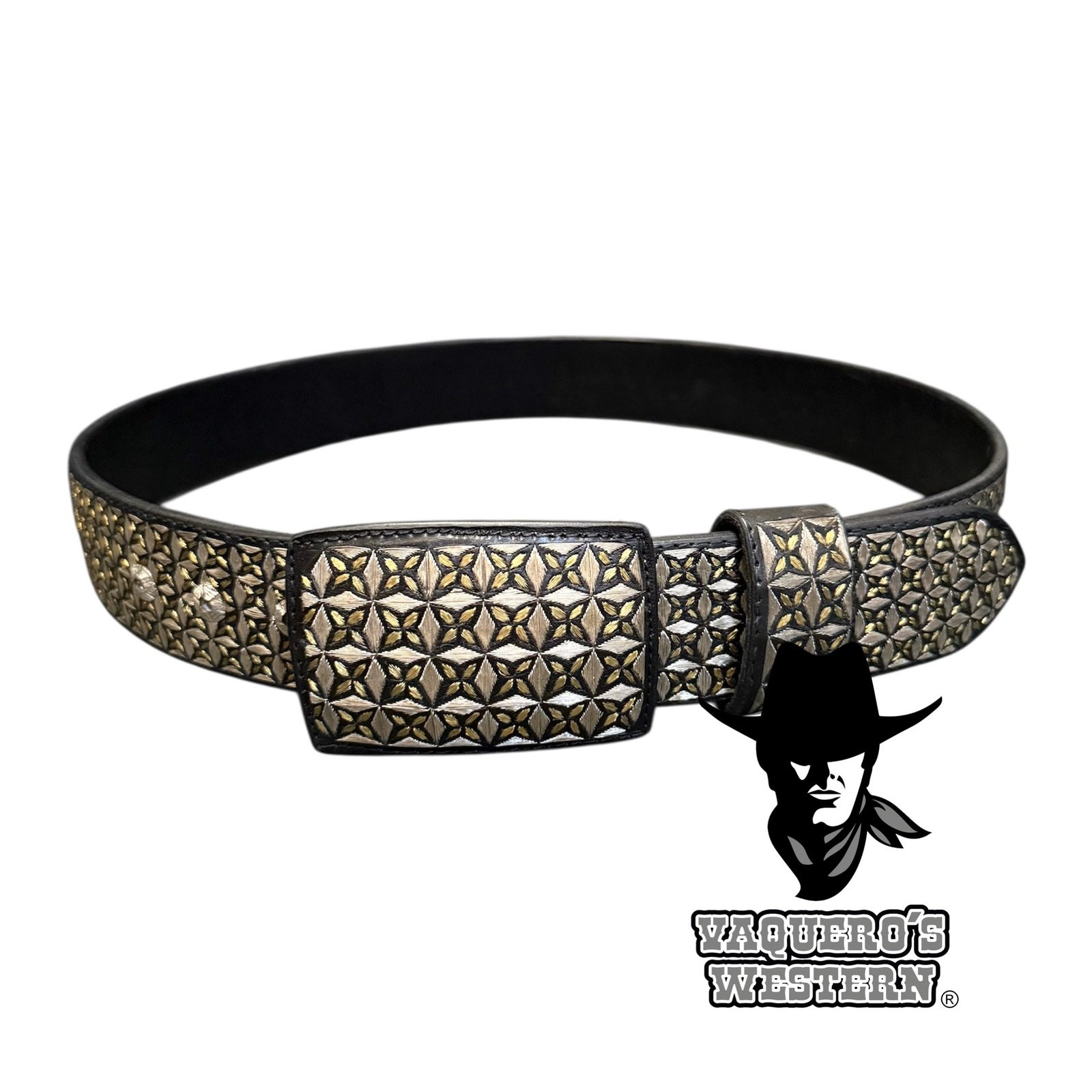 Cinto Extra Fino Estrella P/O Negro