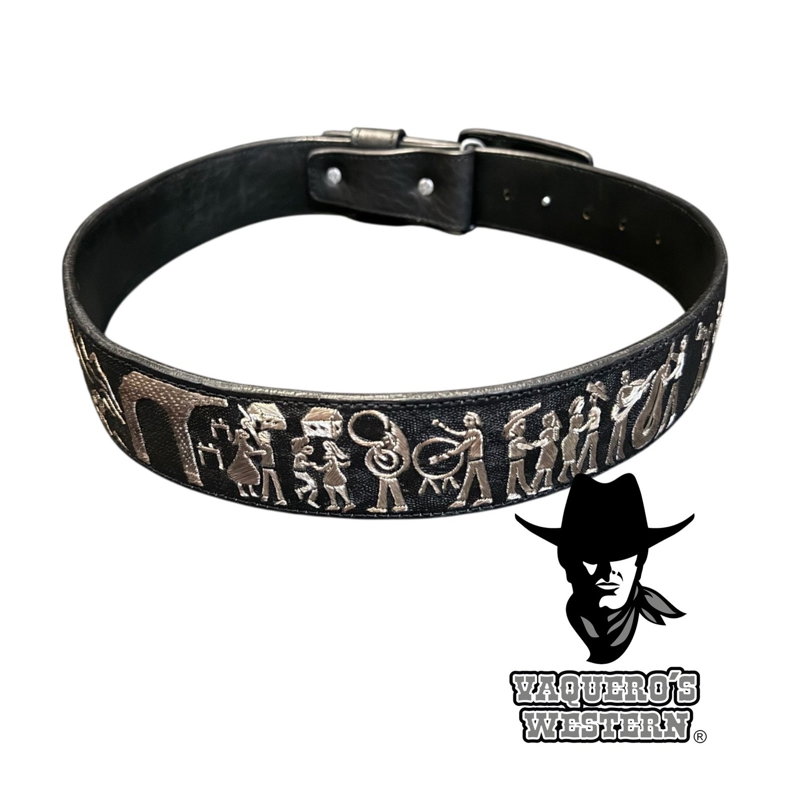 Cinto Fino Bailando con la Banda P Negro - Image 2