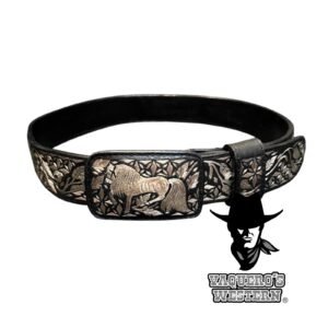 Cinto Fino Caballo Rameado P Molde 1 Negro