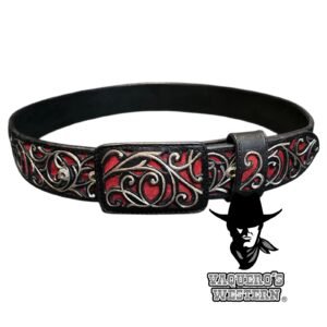 Cinto Navajeado Guía P Molde 1 Negro/Rojo