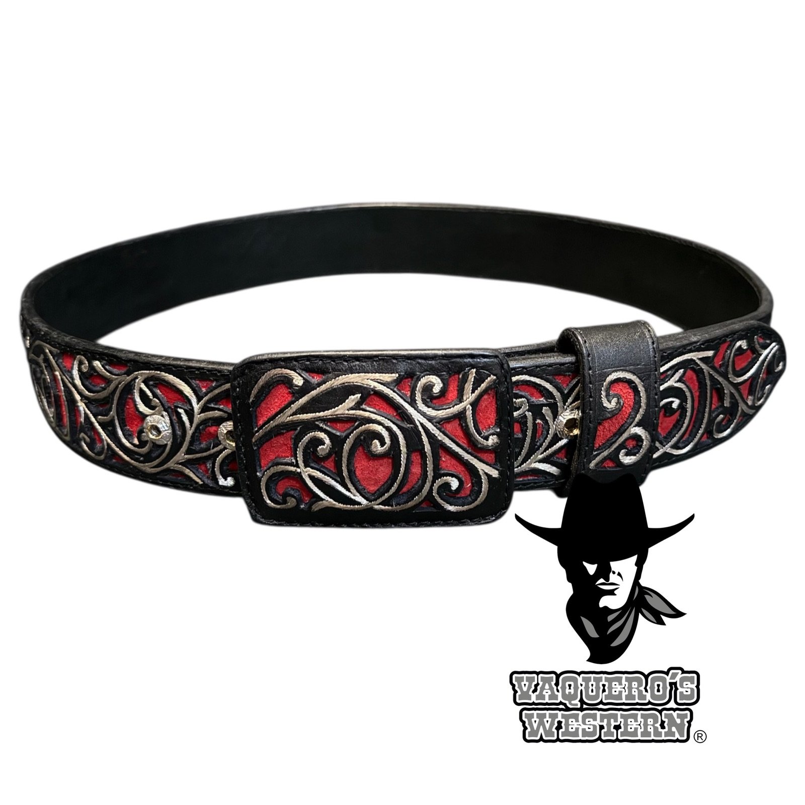 Cinto Navajeado Guía P Molde 1 Negro/Rojo