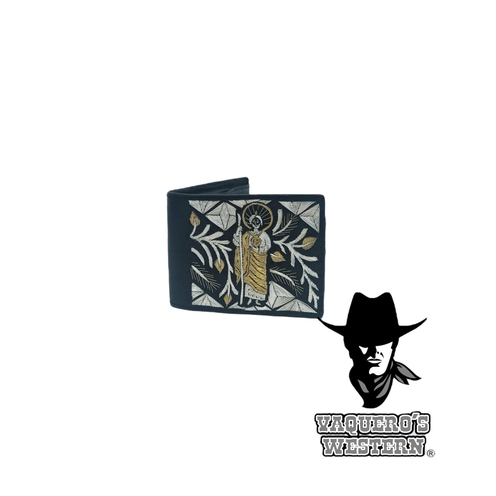 Cartera San Judas Rameado Diamante Negro - Image 2