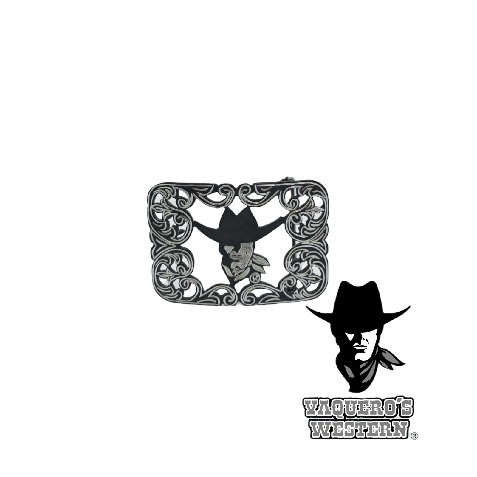 Hebilla Rameado Vaquero’s Western Negro