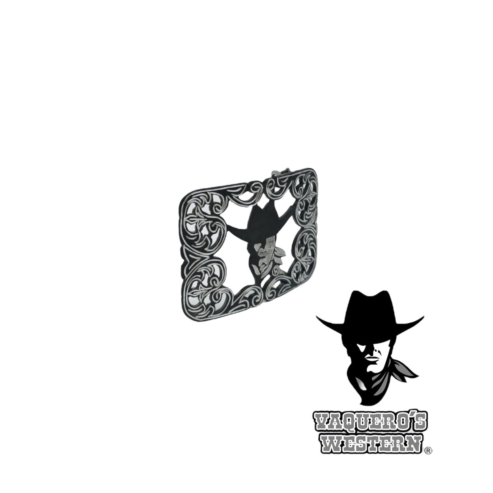 Hebilla Rameado Vaquero’s Western Negro - Image 2